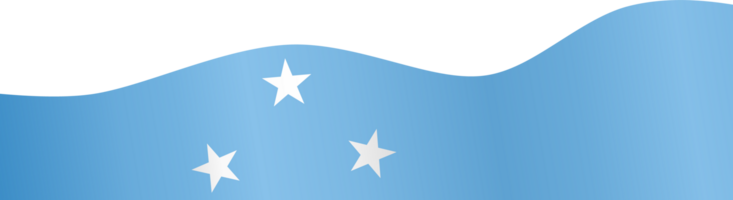 Micronesia flag wave png