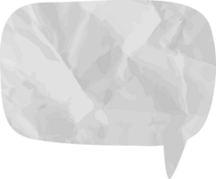 old paper speech bubble vintage wrinkled png