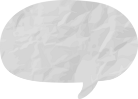 old paper speech bubble vintage wrinkled png