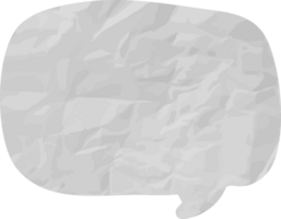 old paper speech bubble vintage wrinkled png