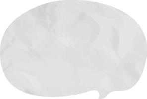 old paper speech bubble png