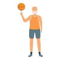 Take basketball ball icon cartoon vector. Ready for active workout vector