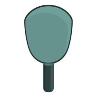 Pickleball paddle icon cartoon vector. Serve badge vector