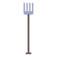 Farm tool fork icon cartoon vector. Pig swine animal vector