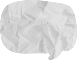 old paper speech bubble png