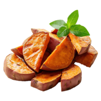 AI generated Baked sweet potato isolated on transparent background png