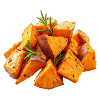 AI generated Baked sweet potato isolated on transparent background png