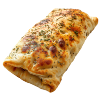 AI generated Stuffed flatbread isolated on transparent background png