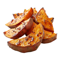 AI generated Baked sweet potato isolated on transparent background png