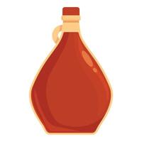 Maple syrup pot icon cartoon vector. Sweet product vector