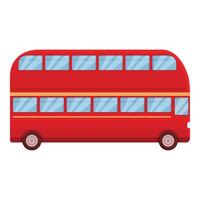 Traffic london bus icon cartoon vector. Tour front vector