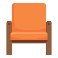 Armchair cabinet icon cartoon vector. Discount shop room vector