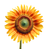 ai generado girasol con un transparente antecedentes png