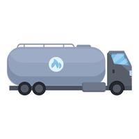 Gas transport truck icon cartoon vector. Delivery energy sector vector