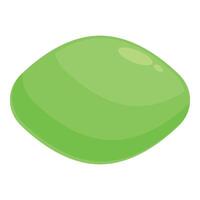 Green natural soap icon cartoon vector. Process skincare vector