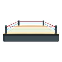 Training boxing ring icon cartoon vector. Mma sport club vector