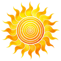 AI generated sun art,  sunlight png