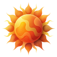 ai gerado Sol arte, luz solar png