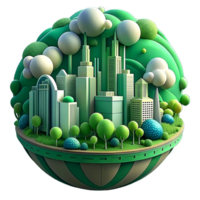 AI generated World environment and earth day concept, paper cut png