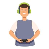 Online play video games icon cartoon vector. Character video game vector