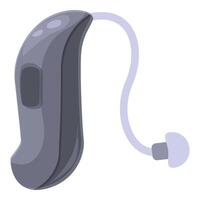 Modern hearing aid icon cartoon vector. Sound volume control vector