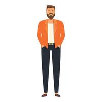 Street fashion hipster icon cartoon vector. Colorful design vector