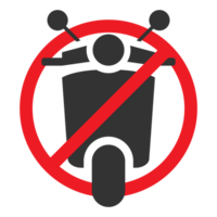 No motorcycle icon png