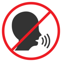 No noise icon sign png