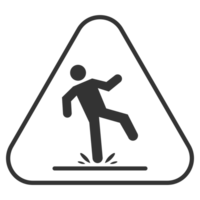 Wet floor icon black color png