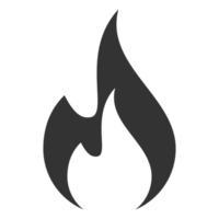 Flammable or fire icon png