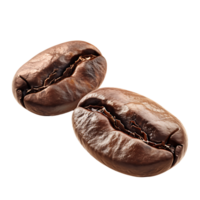 ai genererad färsk kaffe bönor med transparent bakgrund ClipArt png