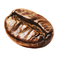 ai gegenereerd Doorzichtig koffie Boon clip art png