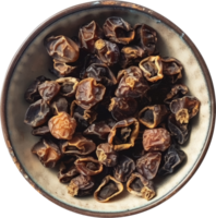 Dried dates fruits in bowl png