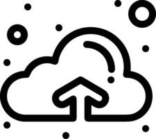 nube icono símbolo vector imagen. ilustración de el hospedaje almacenamiento diseño imagen