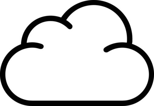Cloud icon symbol vector image. Illustration of the hosting storage design image