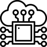 Cloud icon symbol vector image. Illustration of the hosting storage design image