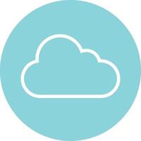 Cloud icon symbol vector image. Illustration of the hosting storage design image