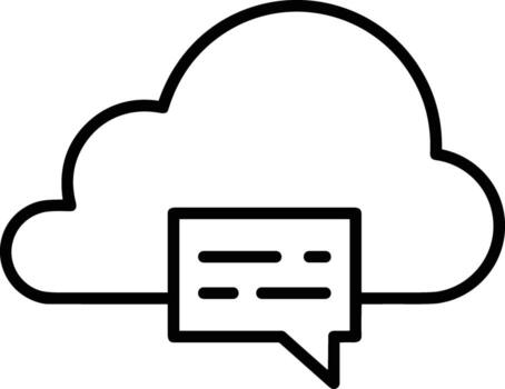 Cloud icon symbol vector image. Illustration of the hosting storage design image