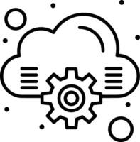 Cloud icon symbol vector image. Illustration of the hosting storage design image