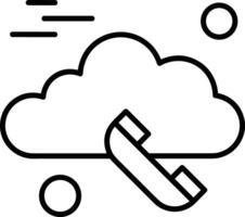 Cloud icon symbol vector image. Illustration of the hosting storage design image