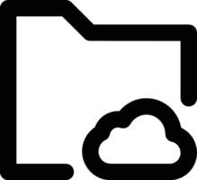 Cloud icon symbol vector image. Illustration of the hosting storage design image