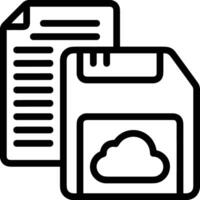 Cloud icon symbol vector image. Illustration of the hosting storage design image