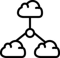 Cloud icon symbol vector image. Illustration of the hosting storage design image