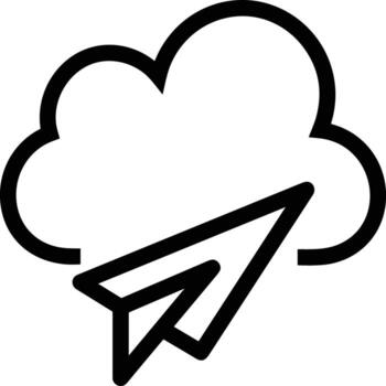 nube icono símbolo vector imagen. ilustración de el hospedaje almacenamiento diseño imagen