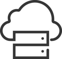 Cloud icon symbol vector image. Illustration of the hosting storage design image