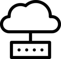 Cloud icon symbol vector image. Illustration of the hosting storage design image