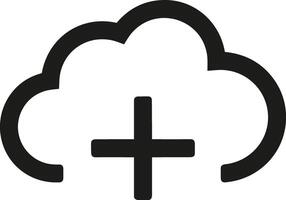 Cloud icon symbol vector image. Illustration of the hosting storage design image