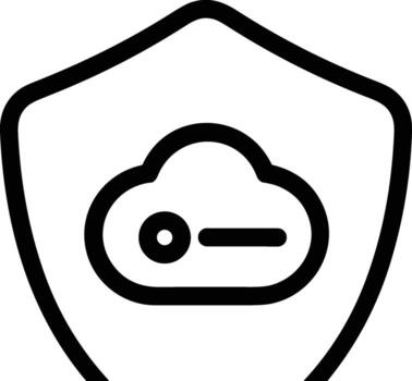 Cloud icon symbol vector image. Illustration of the hosting storage design image