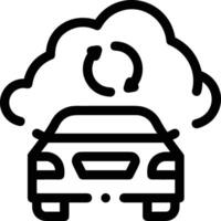 Cloud icon symbol vector image. Illustration of the hosting storage design image