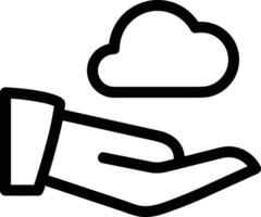 Cloud icon symbol vector image. Illustration of the hosting storage design image